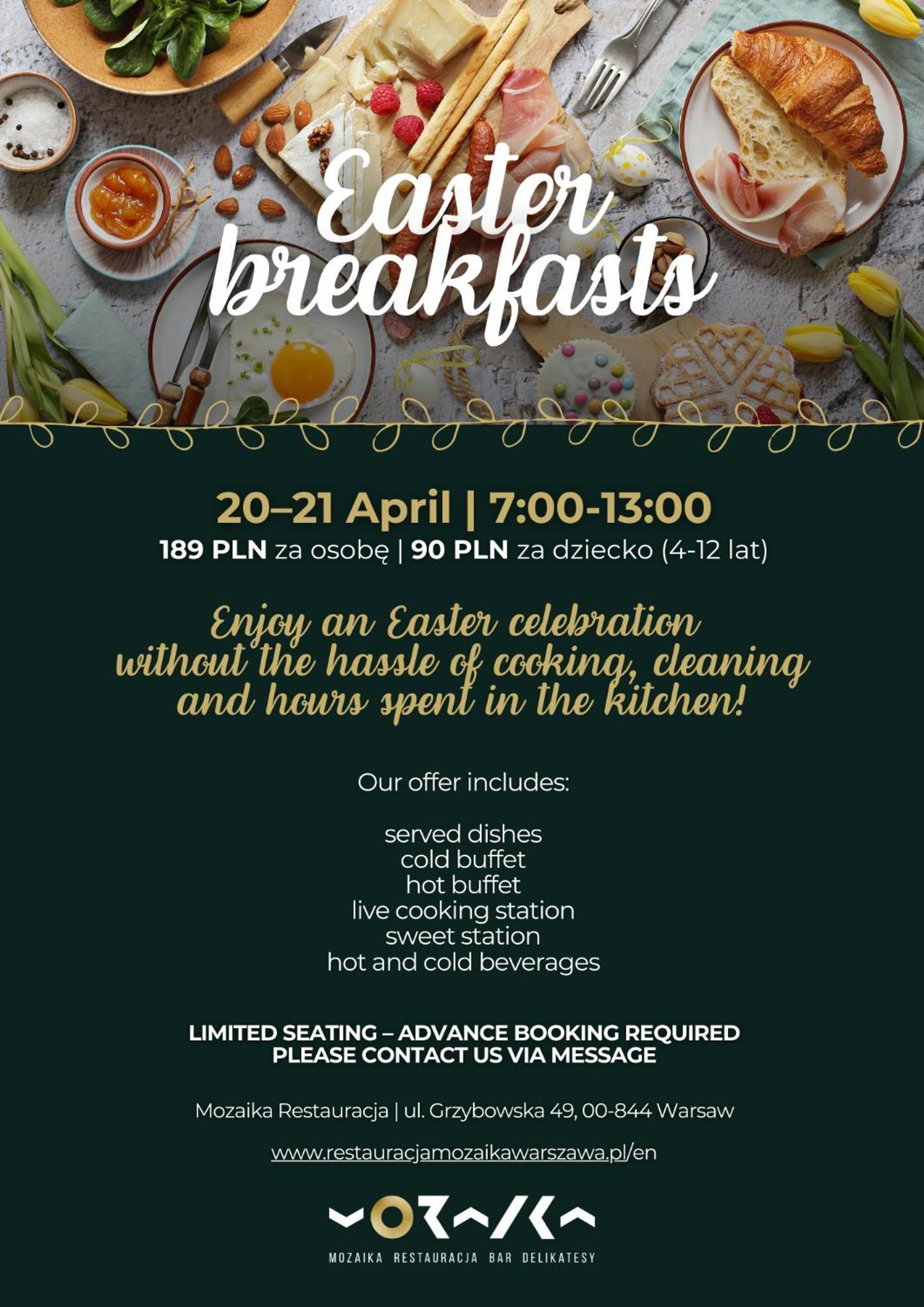 Royal Tulip Warsaw Centre Varsóvia Exterior foto Easter brunch at the restaurant